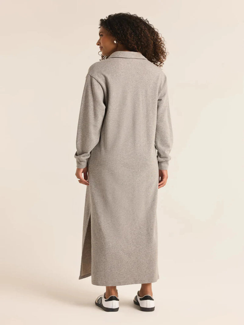 Z Supply Aspen Maxi Sweatshirt Dress - Grey