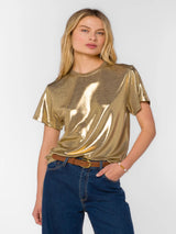 Velvet Heart Zelda Top - Gold