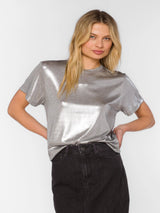 Velvet Heart Zelda Top - Silver