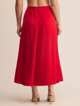 Z Supply Northpointe Midi Skirt - Festive Red