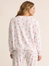 Z Supply Cozy Candy Cane PJ Set - White