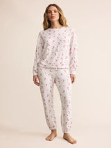 Z Supply Cozy Candy Cane PJ Set - White