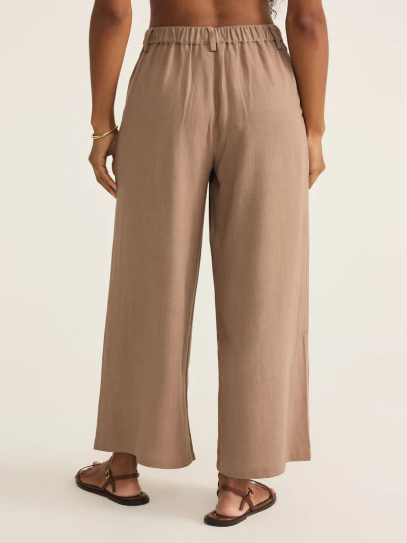 Z Supply Vista Linen Pant - Iced Coffee