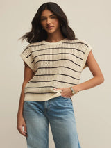 Z Supply Ines Striped Sweater - Sea Salt