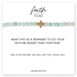 Faith Over Fear Cross Bracelet