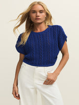 Z Supply Ballast Crochet Top - Nautical