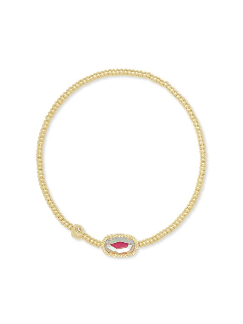 Kendra Scott Grayson Stretch Bracelet - Gold Dichroic Glass