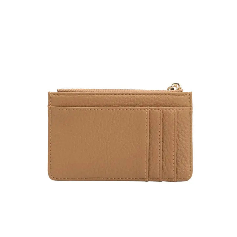 Melie Bianco Lupe Vegan Card Case - Nutmeg