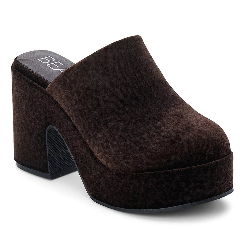 Matisse Jayde Platform Mule - Chocolate Velvet