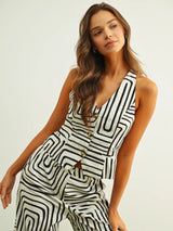 Studio Society Halter Vest - Black/Vest