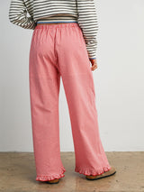 Cherry Coke Striped Pants - Red/Ivory