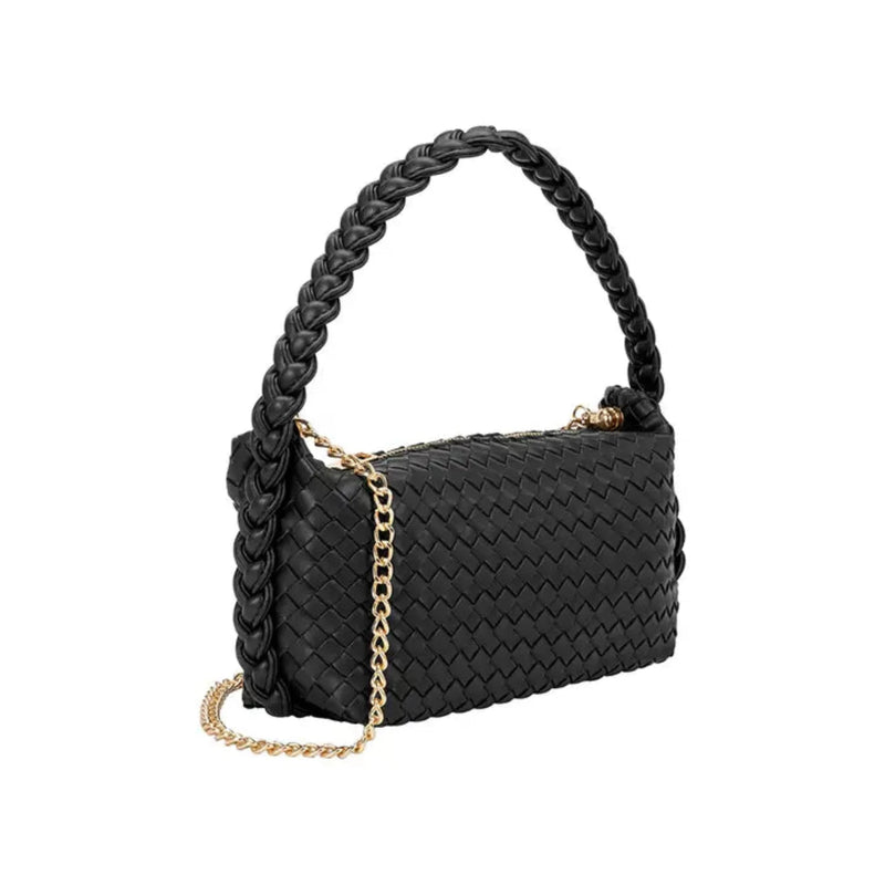 Melie Bianco Alma Recycled Vegan Top Handle Bag - Black