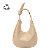 Melie Bianco Lillie Beige Recycled Vegan Shoulder Bag - Beige