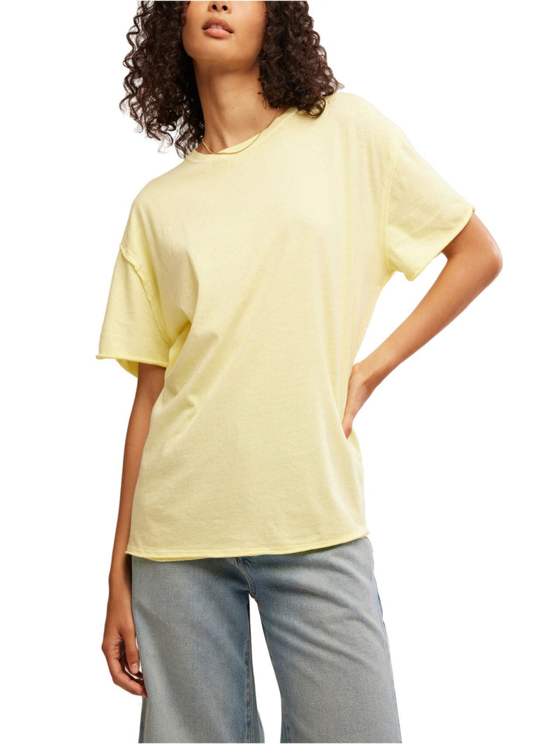 Free People Nina Tee - Yellow Finch