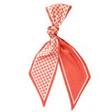 Twirl & Tie Scarf - Gingham Orange