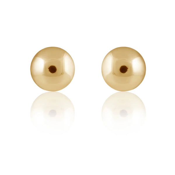 Sahira Allie Bead Stud Earrings - Gold