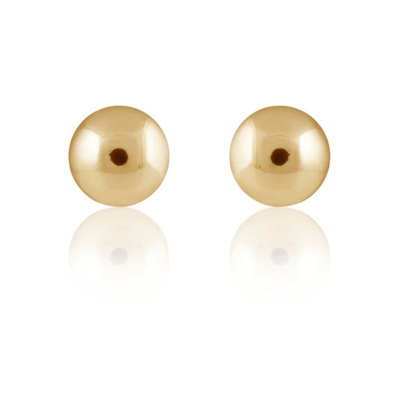 Sahira Allie Bead Stud Earrings - Gold