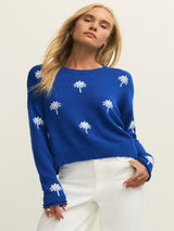 Z Supply Sienna Palm Sweater - Nautical