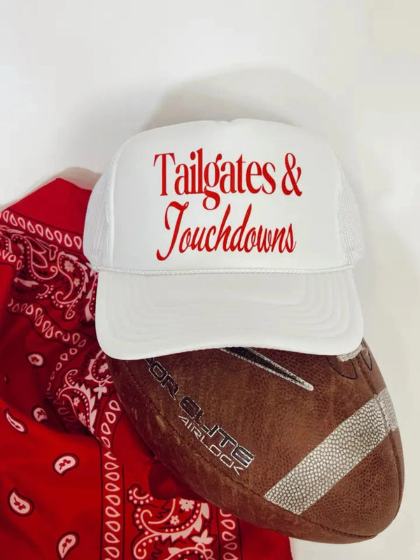 Tailgates & Touchdowns Trucker Hat - White