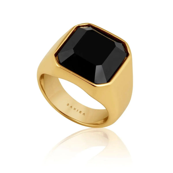 Sahira Gold Ora Onyx Ring - 7