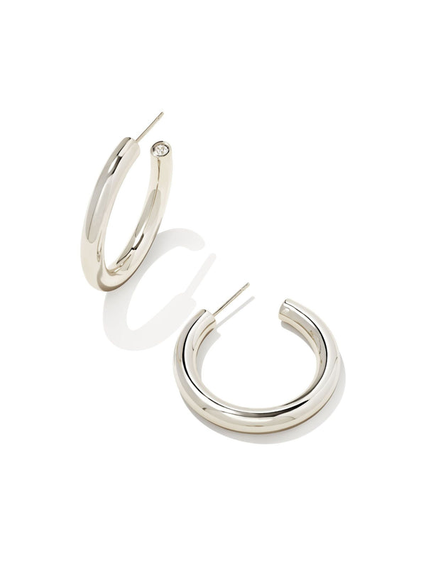 Kendra Scott Colette Hoop Earrings - Silver