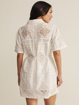 Annabelle Eyelet Dress - White