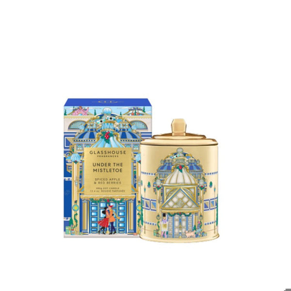 Glasshouse Fragrances 13.4 oz Candle - Under The Mistletoe