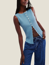 Free People Tilly Vest - Ocean View