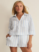 Z Supply Helena Striped Shirt - Sea Salt