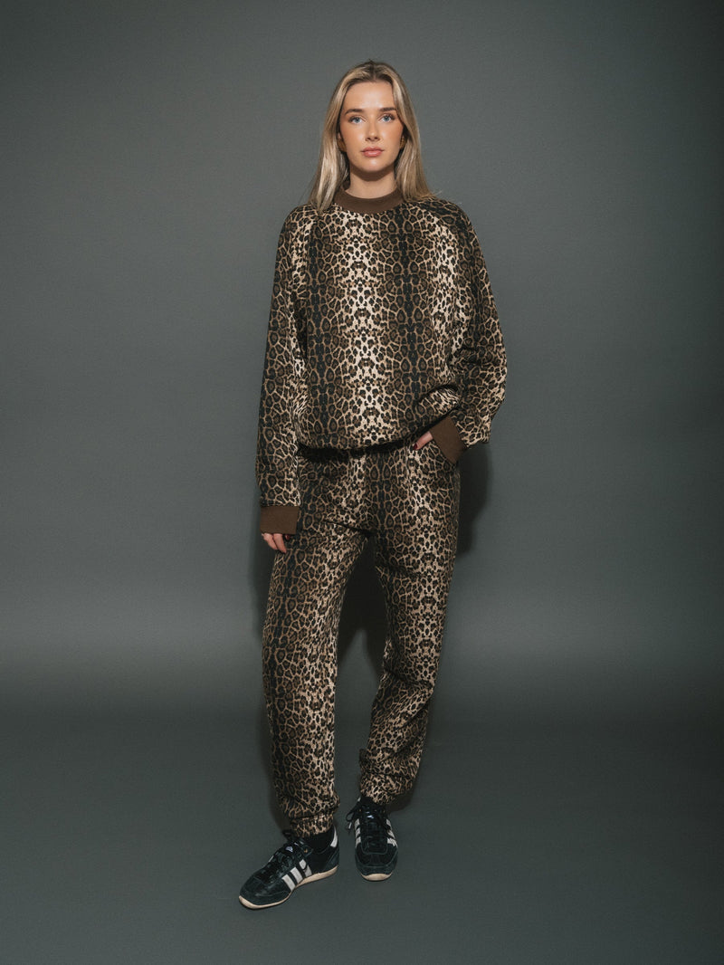 Brunette The Label Perfect Crew - Leopard