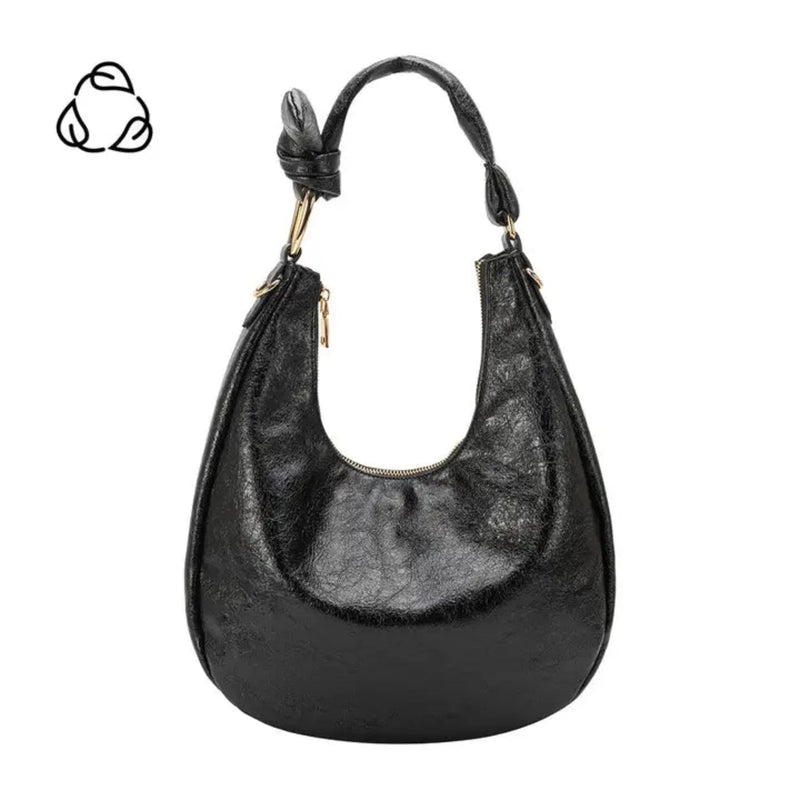 Melie Bianco Lilie Recycled Vegan Shoulder Bag - Black