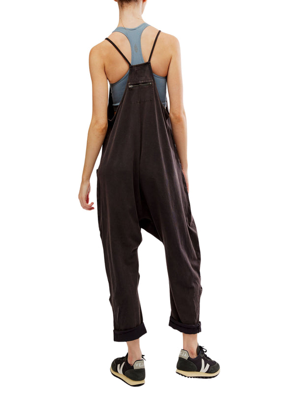 Free People Movement Hot Shot Onesie - Washed Black