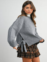 January Ties Sweater - Grey