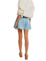 Free People Paradise Found Denim Skort - Capri Blue
