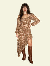 The Bambi Dress - Brown Combo