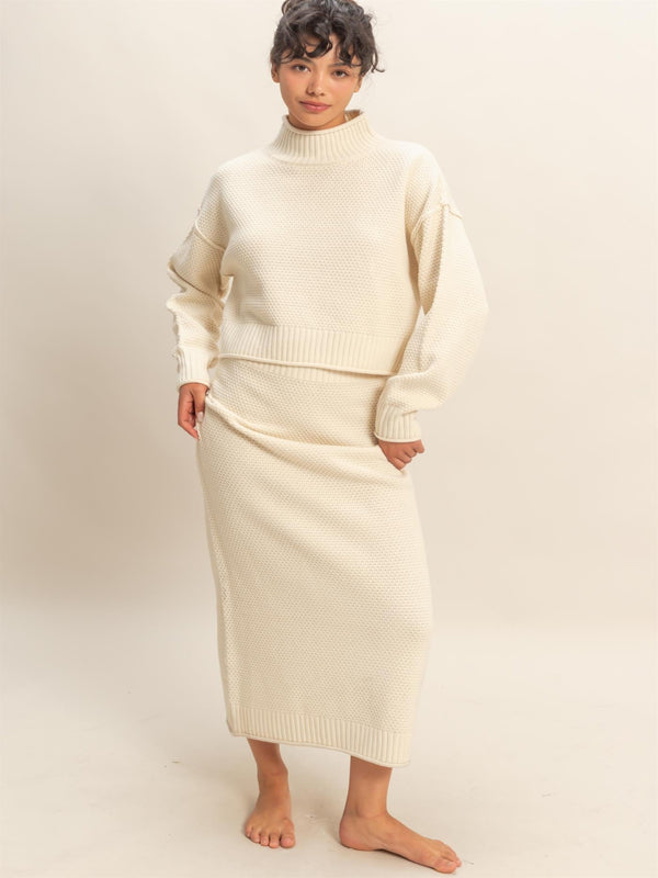 Feast Your Eyes Sweater Set - Cream