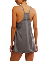 Free People Movement Hot Shot Mini Dress - Gunmetal