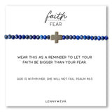 Faith Over Fear Cross Bracelet