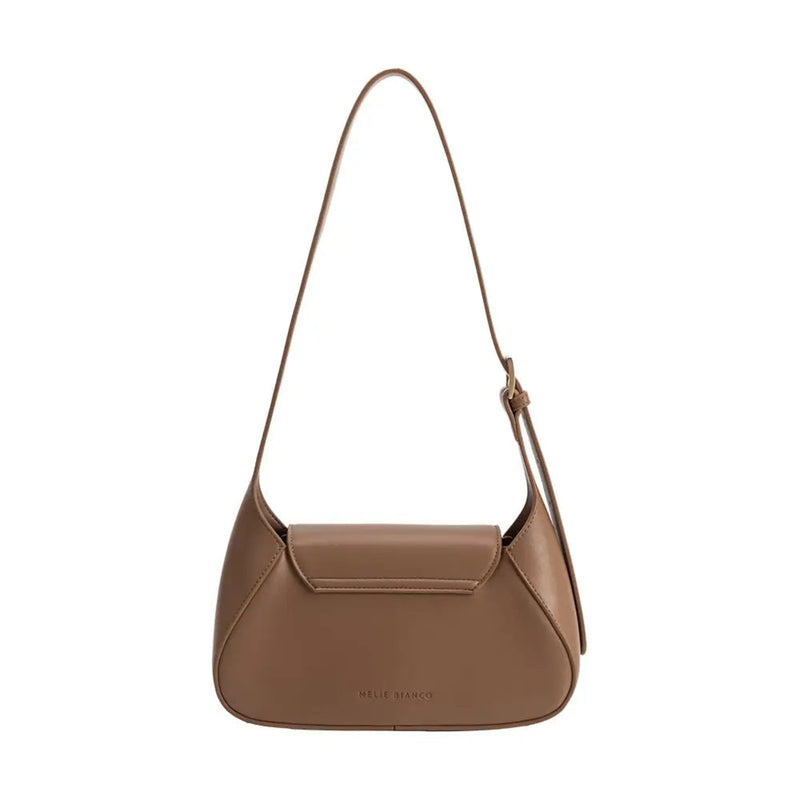 Melie Bianco Melody Recycled Vegan Shoulder Bag - Mocha