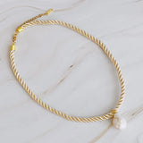 Satin Rope Baroque Pearl Necklace