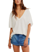 Free People Nina Tee V - Ivory