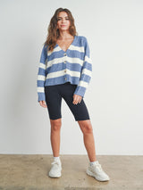 Another Daydream Cardigan - Blue/Ivory