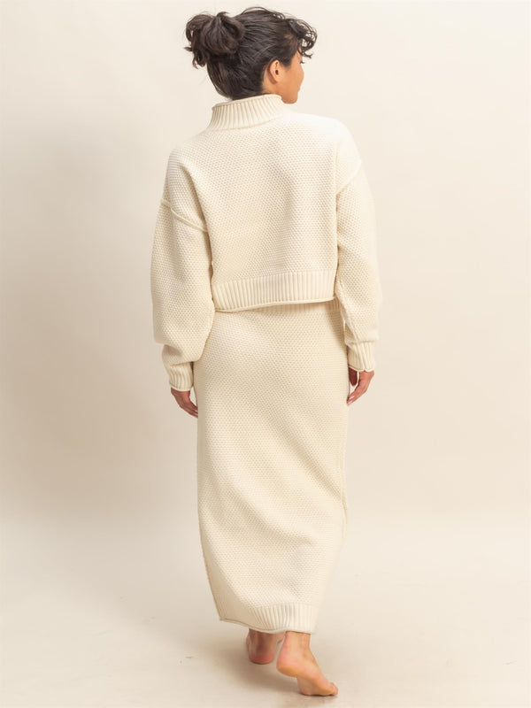 Feast Your Eyes Sweater Set - Cream