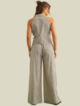 Coastal Cafe Stripe Set - Brown