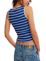Free People Tilly Striped Tank - Navy Combo