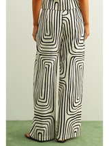 Studio Society Wide Leg Trouser - Black/White