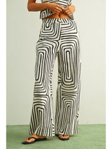 Studio Society Wide Leg Trouser - Black/White