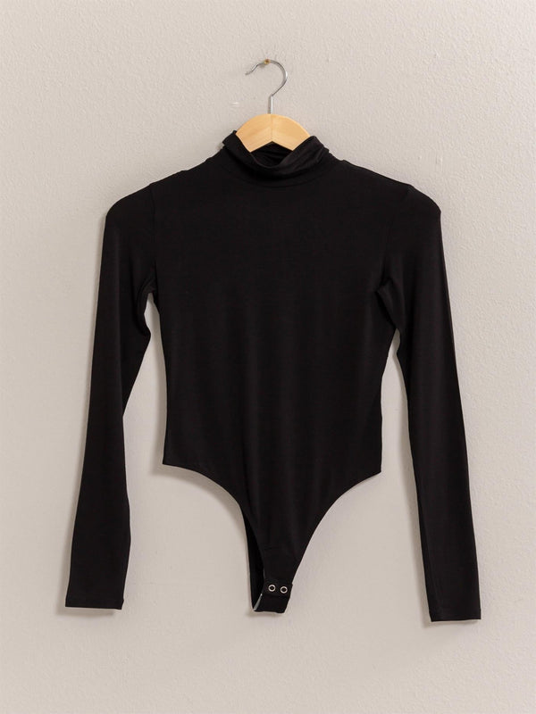 London LS Turtleneck Bodysuit - Black