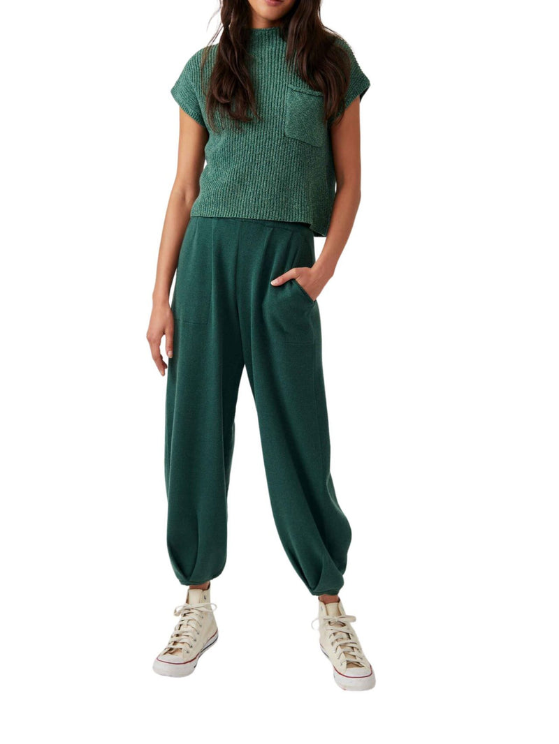 Free People Freya Sweater Set - Emerald Spell Combo