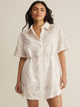 Annabelle Eyelet Dress - White